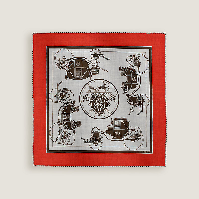 Ex-Libris scarf 45 - Brown | Hermès USA